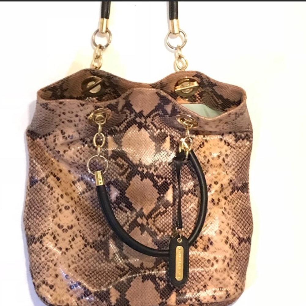 Cynthia Rowley genuine leather tote.